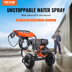 VEVOR Gas Pressure Washer 3500 PSI 2.6 GPM with 5 Nozzle Set for Driveways, Patios, and Fences
