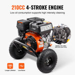 VEVOR Gas Pressure Washer 3500 PSI 2.6 GPM with 5 Nozzle Set for Driveways, Patios, and Fences