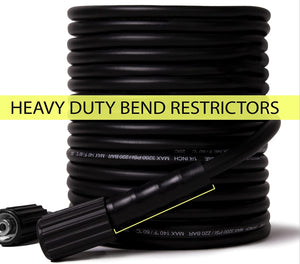 Waspper 3200 PSI 50FT x 1/4 Inch Pressure Washer Hose - M22 x 14MM Replacement Hose - Electric Pressure Washer Hose - Gas Power Washer Hose - Fits Most: Ryobi, Karcher, Generac, Honda & Many More 50 Feet