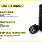 Waspper 3200 PSI 50FT x 1/4 Inch Pressure Washer Hose - M22 x 14MM Replacement Hose - Electric Pressure Washer Hose - Gas Power Washer Hose - Fits Most: Ryobi, Karcher, Generac, Honda & Many More 50 Feet